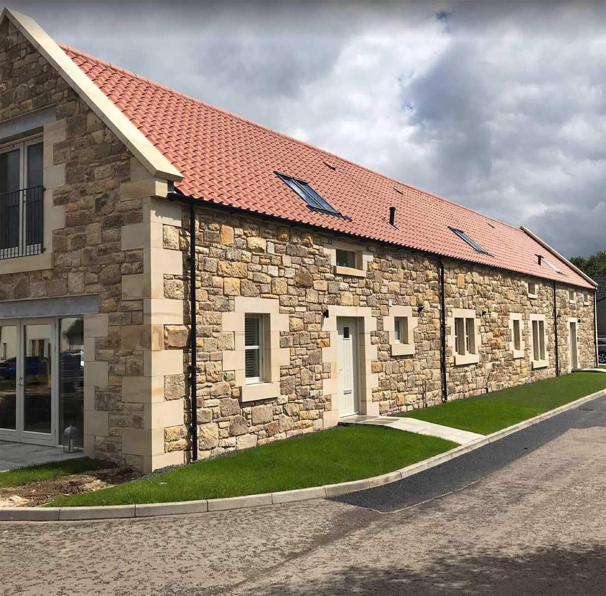New build sandstone steading development - Kinross
